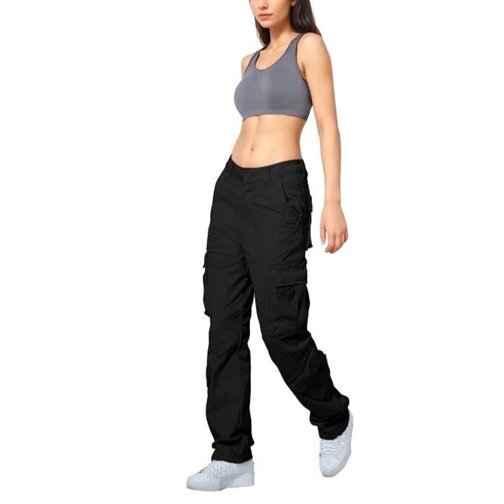 Matchstick black cargo pants